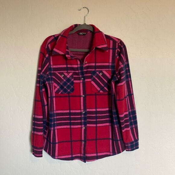 Red and pink flannel fleece - Picture 1 of 5
